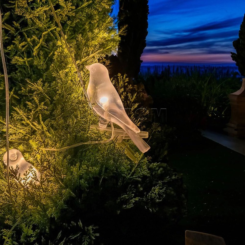 YZYOE 8 Packs of Solar Powered Bird Lights, Garden Decoration