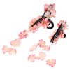 minkissy 2pcs Floral Claw Clip Elegant Hydrangea Design Hair Accessories
