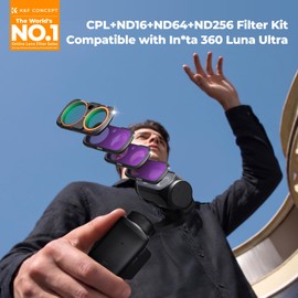 K&F CONCEPT CPL+ND16+ND64+ND256 Filter Compatible with Insta360 Luna Ultra