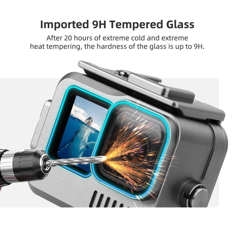 Aluminum Waterproof Housing Case for GoPro Hero 4K (2024)