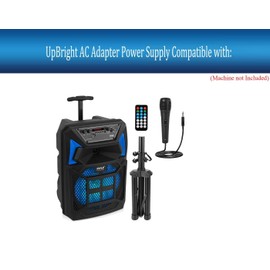 UpBright 5V USB AC/DC Adapter Compatible with Pyle Pro PPHP82SM PPHP122SM PPHP152SM 3.7V Li-ion Battery Wireless BT Streaming PA Speaker PPHP82SM.5 PPHP122SM.5 PPHP152SM.5 PRTPPHP152SMPA Power Supply