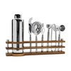 Mikasa Bliss Bar Tool Set with Wooden Stand, 8 Piece,