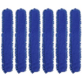 CleanAide Dual-Sided Chenille and Terry Microfiber Duster Covers, Fits Flex Dusters, Machine Washable, Chemical-Free Cleaning, Traps Dirt & Dust, Safe for Electronics, Home, and Vehicles, 6-Pack