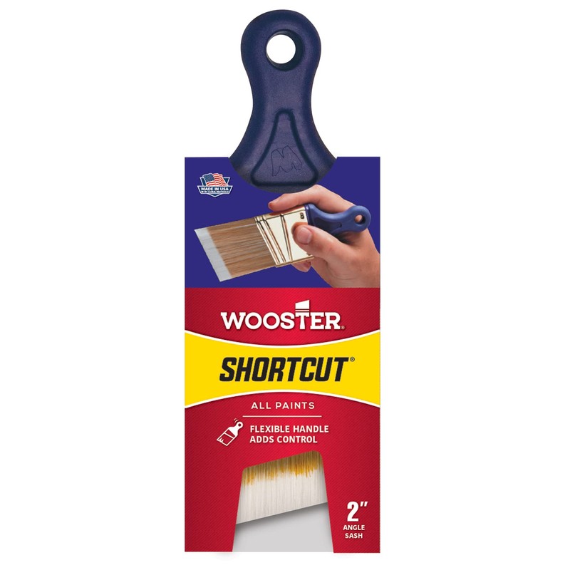 Wooster Brush Q3211-2 Shortcut Angle Sash Paintbrush, 2-Inch, White