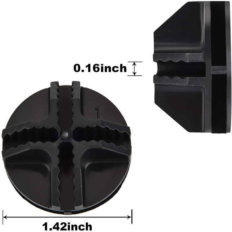 Namvo 12pcs Wire Cube Plastic Connectors Black Interlocking Connectors Wire