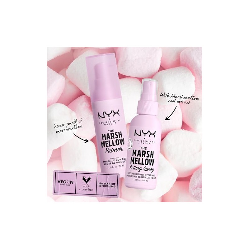 NYX Professional Makeup Primer, The Marshmellow, Make-up Base with Vegan