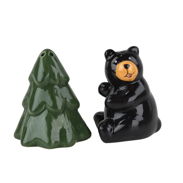 Bear & Pine Tree Salt & Pepper Shaker Set