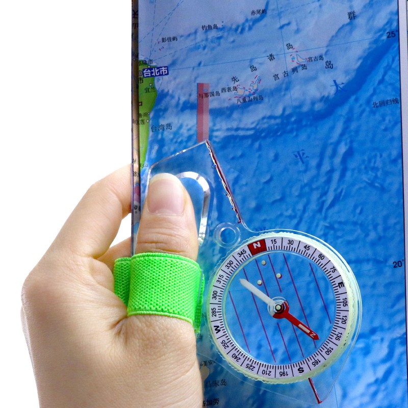 Orienteering Compass Luminous Versatile Sensitive Portable Backpacking Compass for Camping