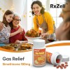 RXZELL Gas Relief Simethicone 250mg 120 Softgels Bloating Stomach Discomfort