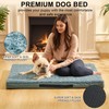 Kimpets Orthopedic Dog Beds for Crate with Removable Washable Cover