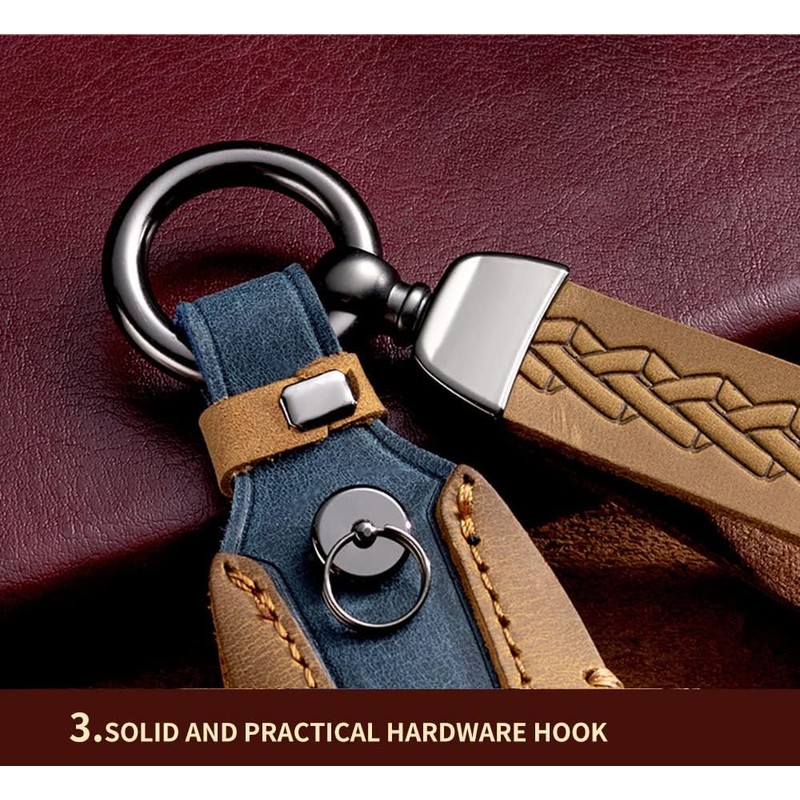 ontto Leather Car Key fob Cover fit for Mercedes A