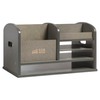 ECR4Kids Tabletop Supplies Storage Center, Teacher Caddy, Grey Wash