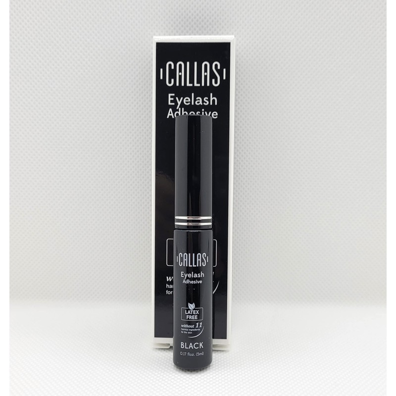 CALLAS EYELASH ADHESIVE, BLACK(LATEX FREE), 0.17 OZ/5ML