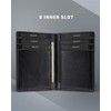 VULKIT Credit Card Holder RFID Blocking Slim Leather Wallet Anti