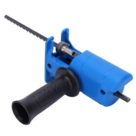 Reciprocating Saw, Portable Electric Reciprocating Saws to Cut Wood and Metal, Jigsaw Drill Attachment with 3 Saw Blades