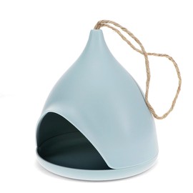 Bamboo Fibre Bird Feeder - Blue