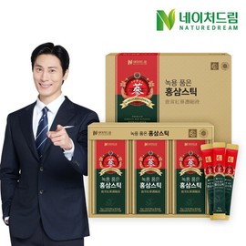 Nature Dream Eolting Back with Red Ginseng Stick 15g x 30 Poet / 네이처드림 녹용 품은 홍삼스틱 15g x 30포