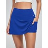 ODODOS Womens's High Waist Tennis Skirts Cloud Feeling Built-in Shorts