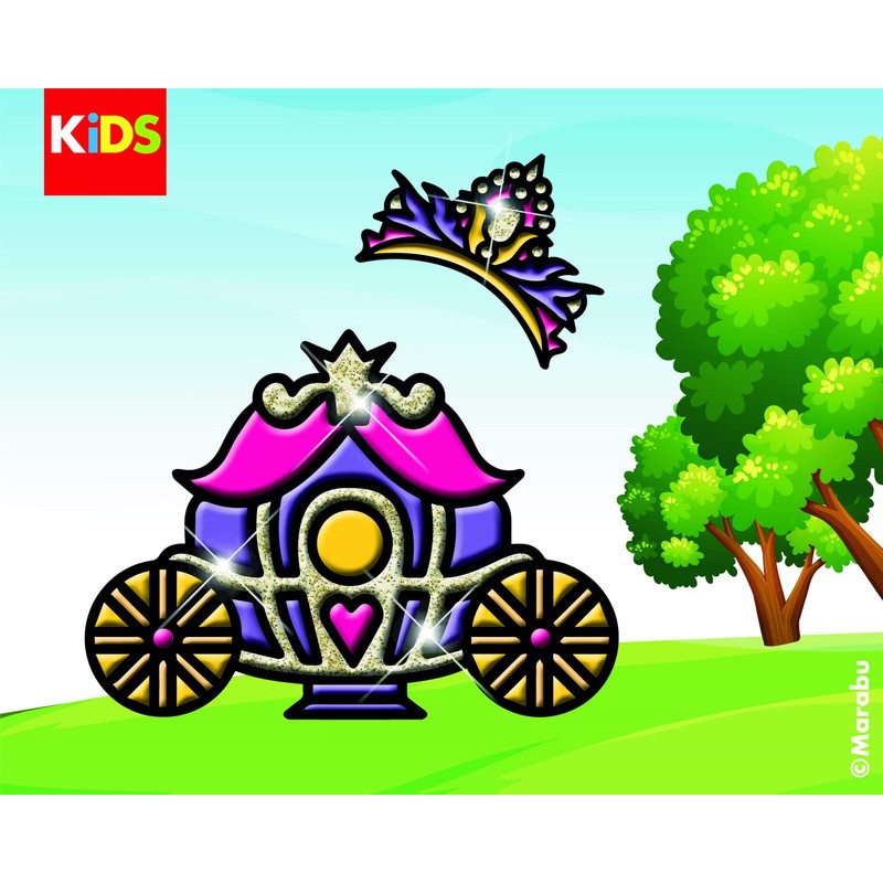 Marabu KiDS 306000000005 - KiDS Window Colour Set "Princess", 6