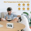 DOOMAY 2-Pack Mini Hygrometer Indoor Thermometer, Humidity Gauge with Celsius