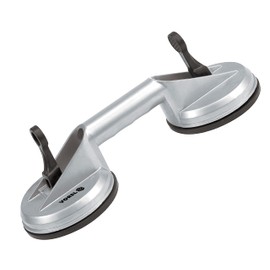 Double Suction Cup Holder Rubber Suction Lifter Aluminium 2 x 115 mm