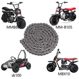 PLAXNS 35 Roller Chain 140 Link+ Chain Breaker, fit for Coleman CT200U CC100x Baja Doodle Bug Blitz Dirt Bug Racer Motor Sports Predator 212cc Go Kart Cart Motovox Go Kart Mini Bike （with Master Link）