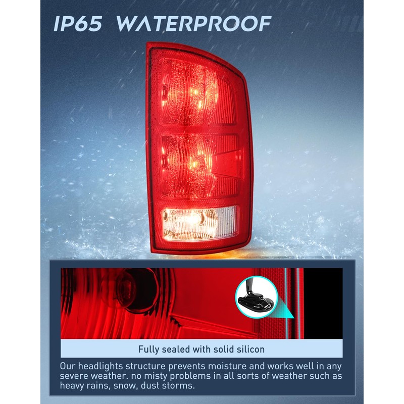 Nilight Taillight Assembly Compatible with 2002 2003 2004 2005 2006
