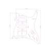 Custom Guitar Pickguard For Strat HSS Covered, 3Ply Mint Green