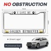 GouGouning I Love My Golden Retriever License Plate Frame,Golden Retriever