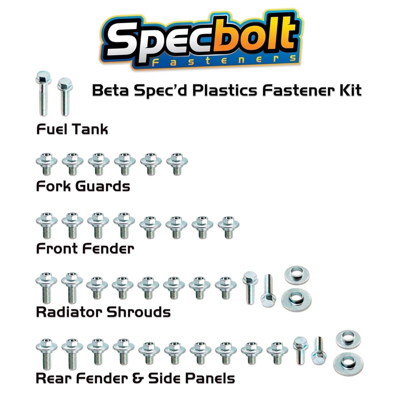 BETA Specific SPECBOLT ZINC SPEC 2 Stroke Race Bolt KIT