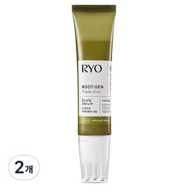 Ryeo Rootgen Hair Loss Care Triple Shot Scalp Repair Hair Serum, 60ml, 2 pcs / 려 루트젠 탈모케어 트리플샷 두피리페어 헤어세럼, 60ml, 2개