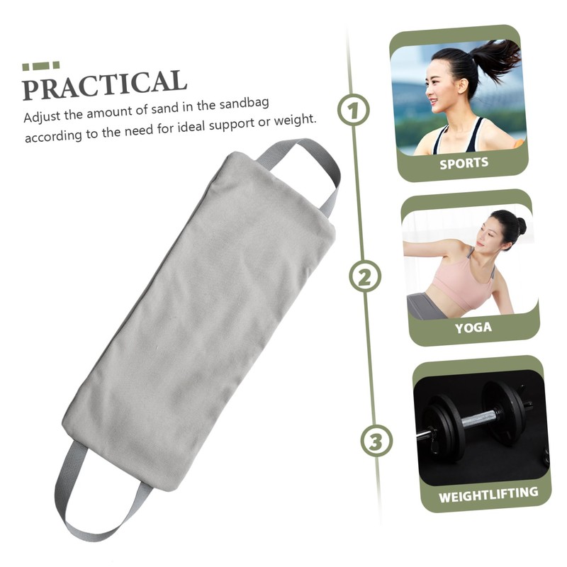 SUPVOX Fitness Training Sandbag Workout Bag Handles Exercise Pouch Canvas