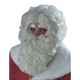 Santa wig, flaxen