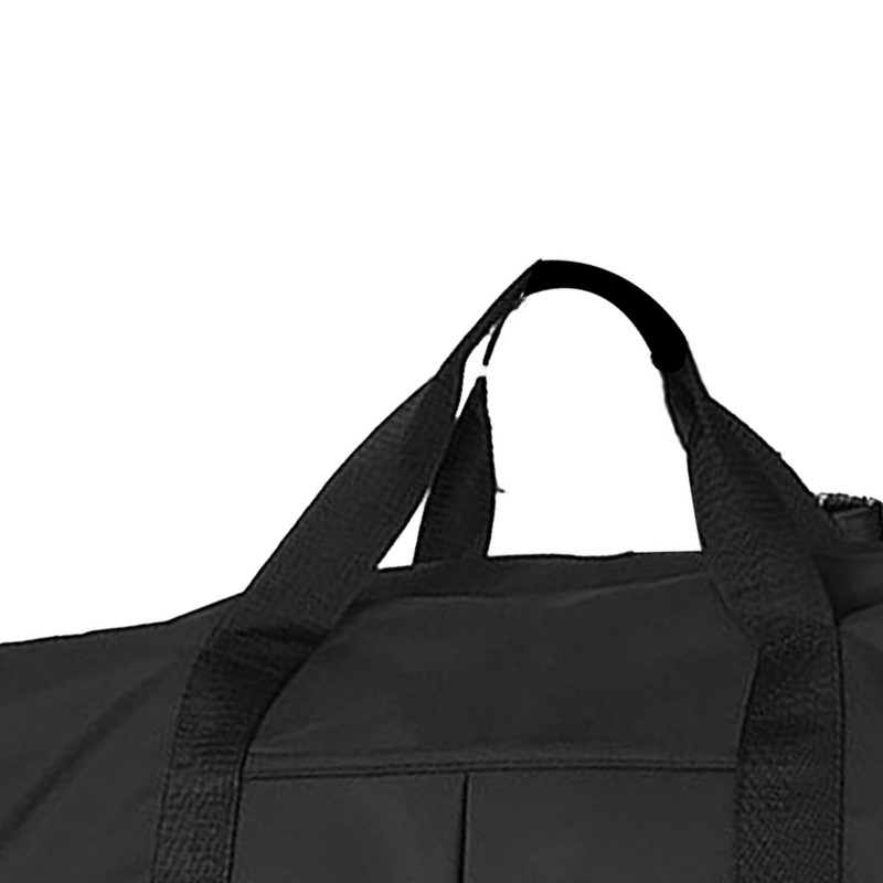 Travel Bag Black Large Capacity Compartment Design Waterproof Oxford Cloth