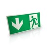 Emergency Exit Sign "Left Downward" | Foil, Photoluminescent | 30.0