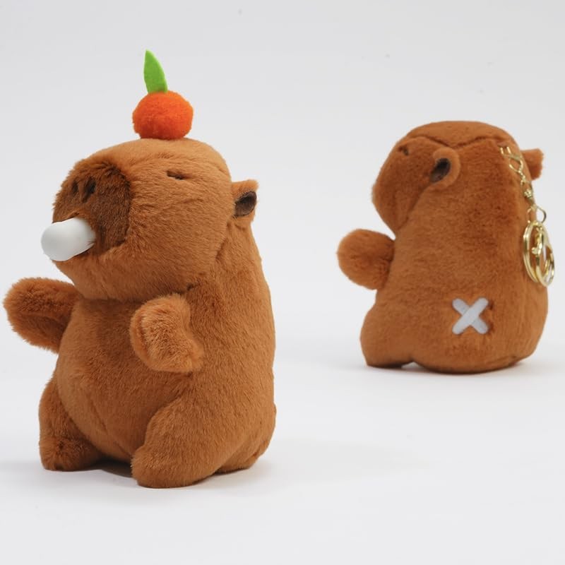 Clearstone Capybara Plush Keychain Chabimaru Nose Lantern with Music, 7.3