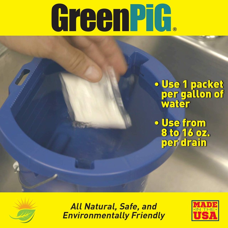 GREEN PIG Drain Clog Remover, Garbage Disposal Cleaner and Deodorizer,