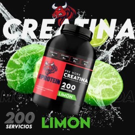 Creatina Monohidratada 1kg Bull Protein 200servicios Sabores                                                                                          