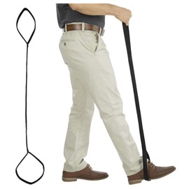 Leg Lifter - Universal Hand Strap Foot Loop for Wheelchair, Mobility Aid for Seniors, Lifting Straps for Wheelchairs, Knee Lifting Straps, Hip Lifting Straps, Leg Lifting Straps (Black)