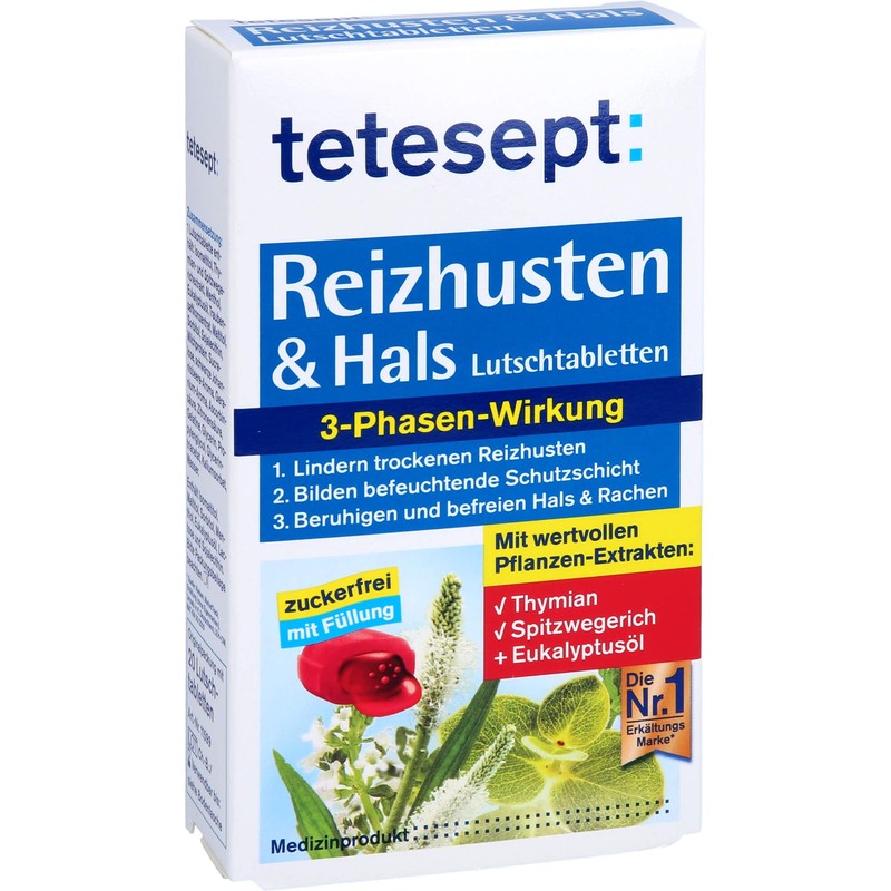 TETESEPT Irritating Cough & Neck Lozenges, Pack of 20 Lozenges