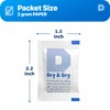 2gm Pack of 100 "Dry&Dry" Silica Gel Packets Desiccant Dehumidifier