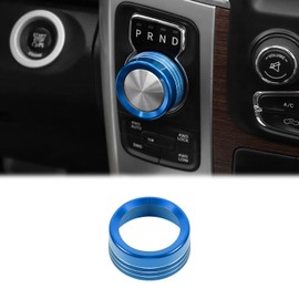 Voodonala for Dodge RAM Aluminum Gear Shift Shifter Switch Transmission Gear Selector Shift Lever Gearstick Knob Coverfor 2013-2017 Dodge RAM Interior Accessories,Blue 1pc