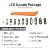 12pcs White Interior LED Lights Bulb Kit for Hyundai Sonata