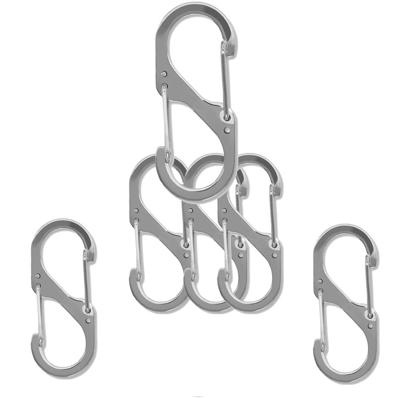 Key Chain / Key Ring Metal Fittings, S Type, 6