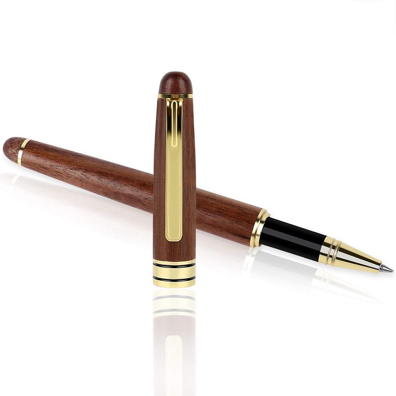 BEILUNER Luxury Walnut Ballpoint Pen Writing Set - Elegant Fancy