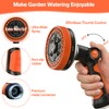 Rosy Earth Metal Garden Hose 25ft, Lightweight Steel Water Hose