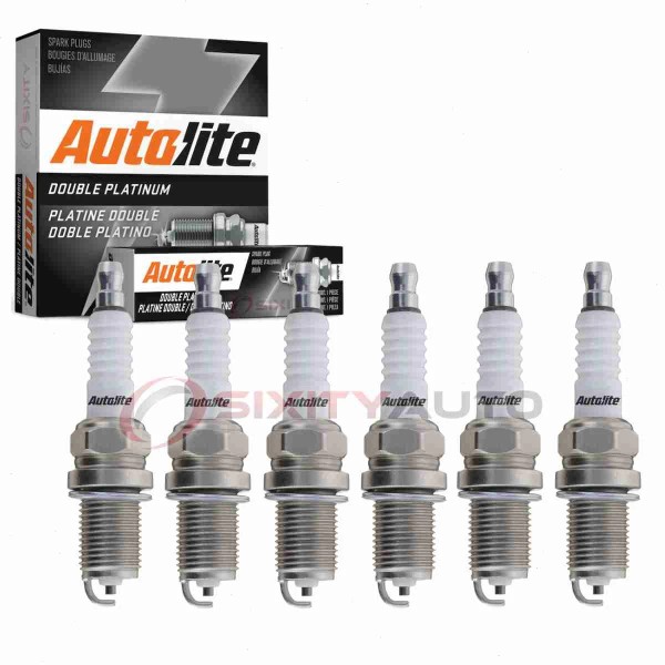 Autolite Double Platinum 6 pc Autolite Double Platinum Spark Plugs