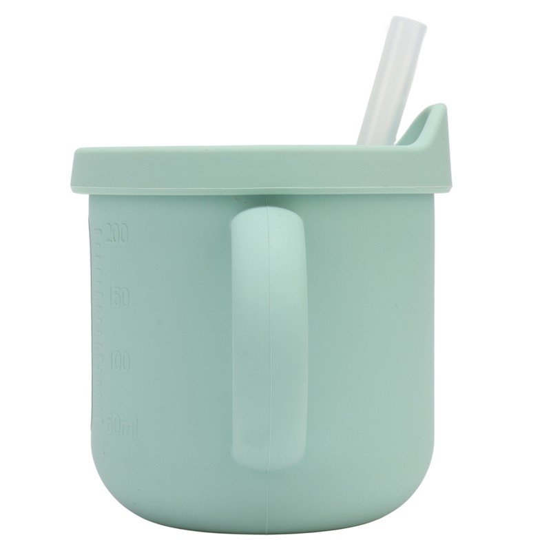 Silicone Sippy Cups Double Handles Lightweight Toddler Training Cup with