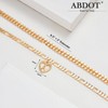ABDOT Dainty Gold Ankle Bracelets for Women 14K Gold Plated