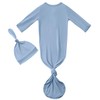 Conjunto de gorro anudado, de viscosa de bambú suave para